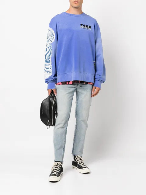 AMIRI embellished koi-print sweatshirt
