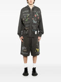 Maison MIHARA YASUHIRO kids doodle printed zip-up hoodie