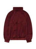 RHUDE zip-up velvet track jacket