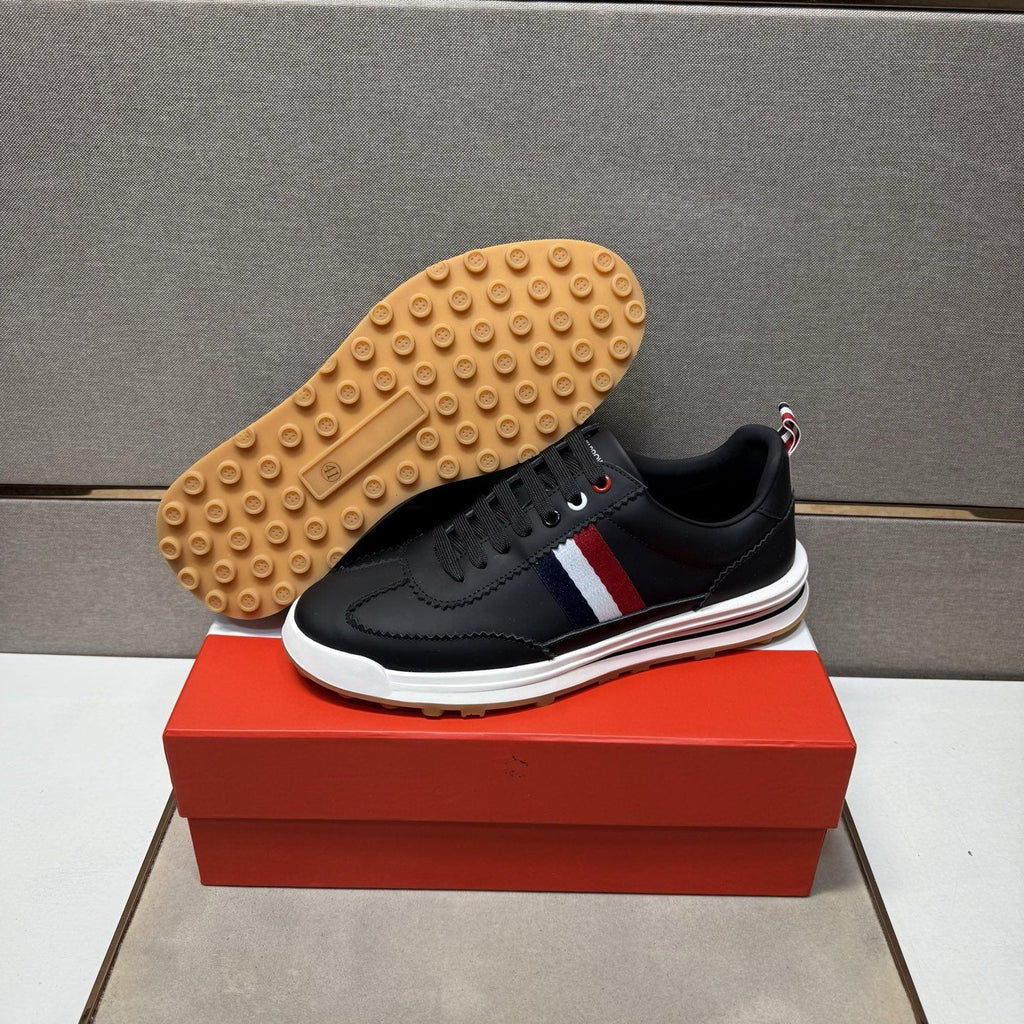 Thom Browne Men's Stripe Low-Top Sneakers